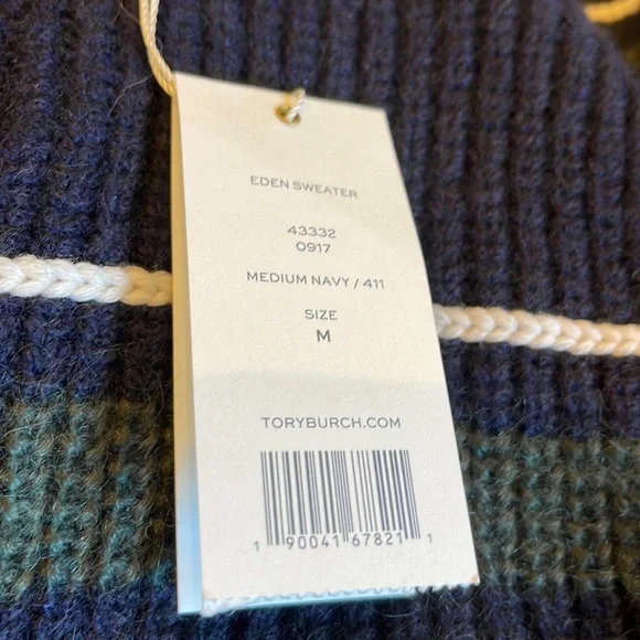 NWT Tory Burch Eden Sweater Size M